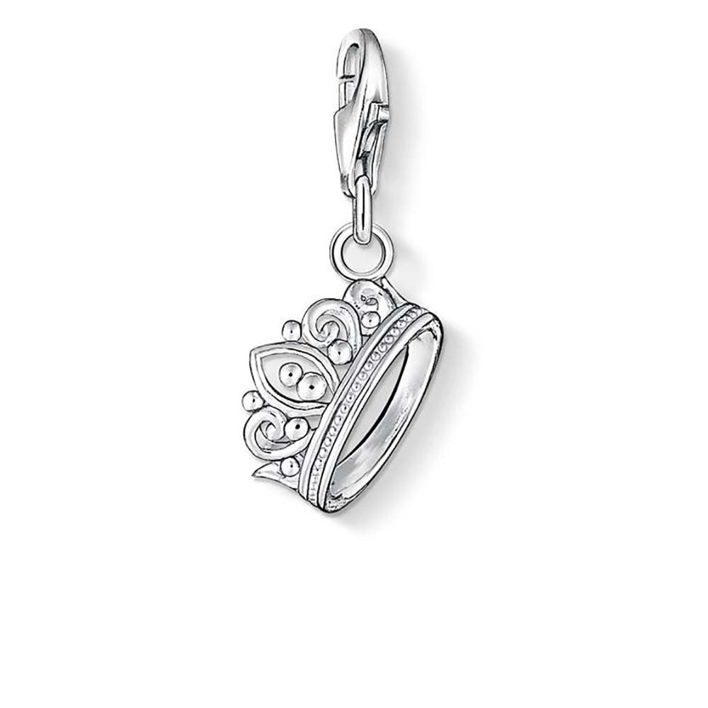 Sterling Silver Thomas Sabo Charm Club Silver Crown