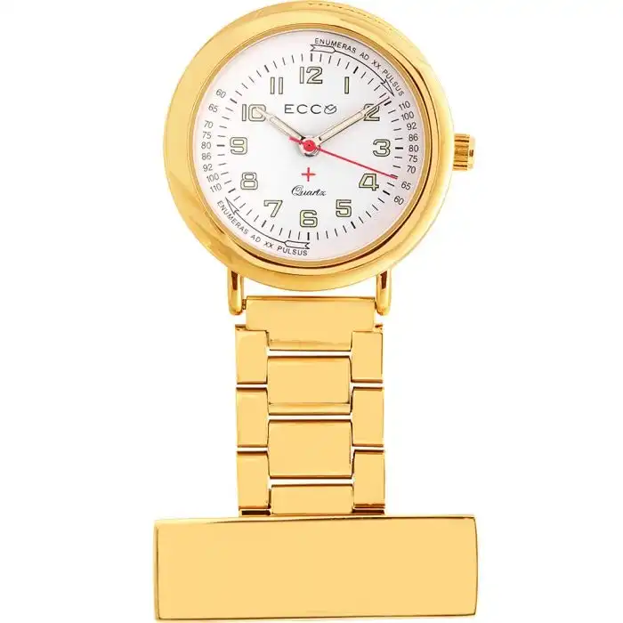 Ellis & Co Gold-Tone Nurses FOB Watch