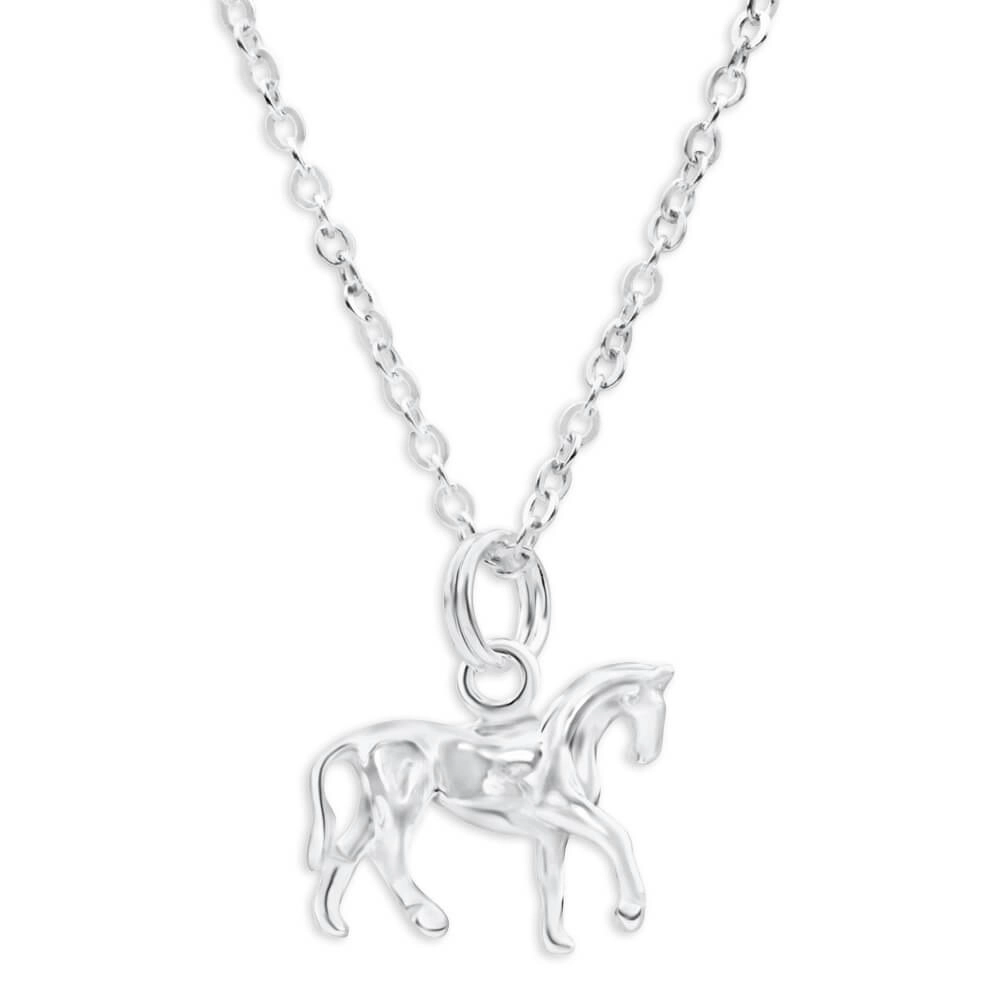 Sterling Silver Prancing Horse Pendant