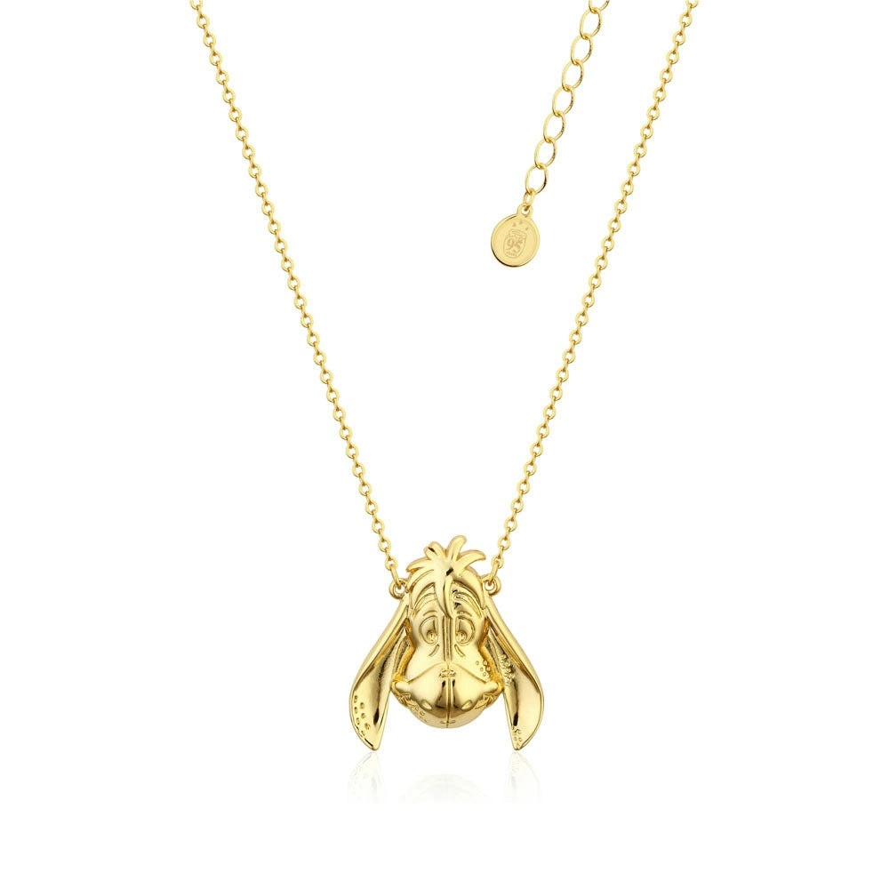 Disney Gold Plated Winnie The Pooh Eeyore Pendant on 45+7cm Chain