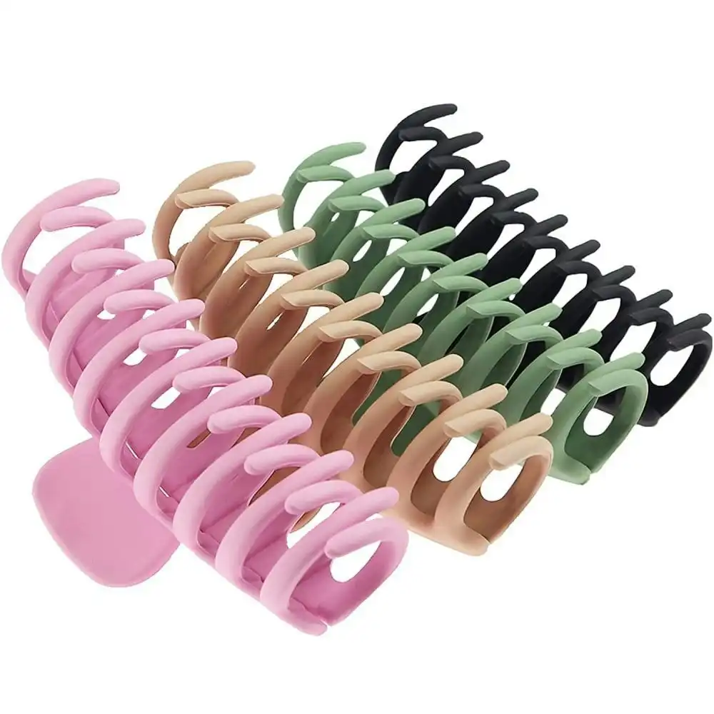 4 Pcs Big Hair Claw Clips For Women Large Claw Clip For Thin Thick Curly Hair