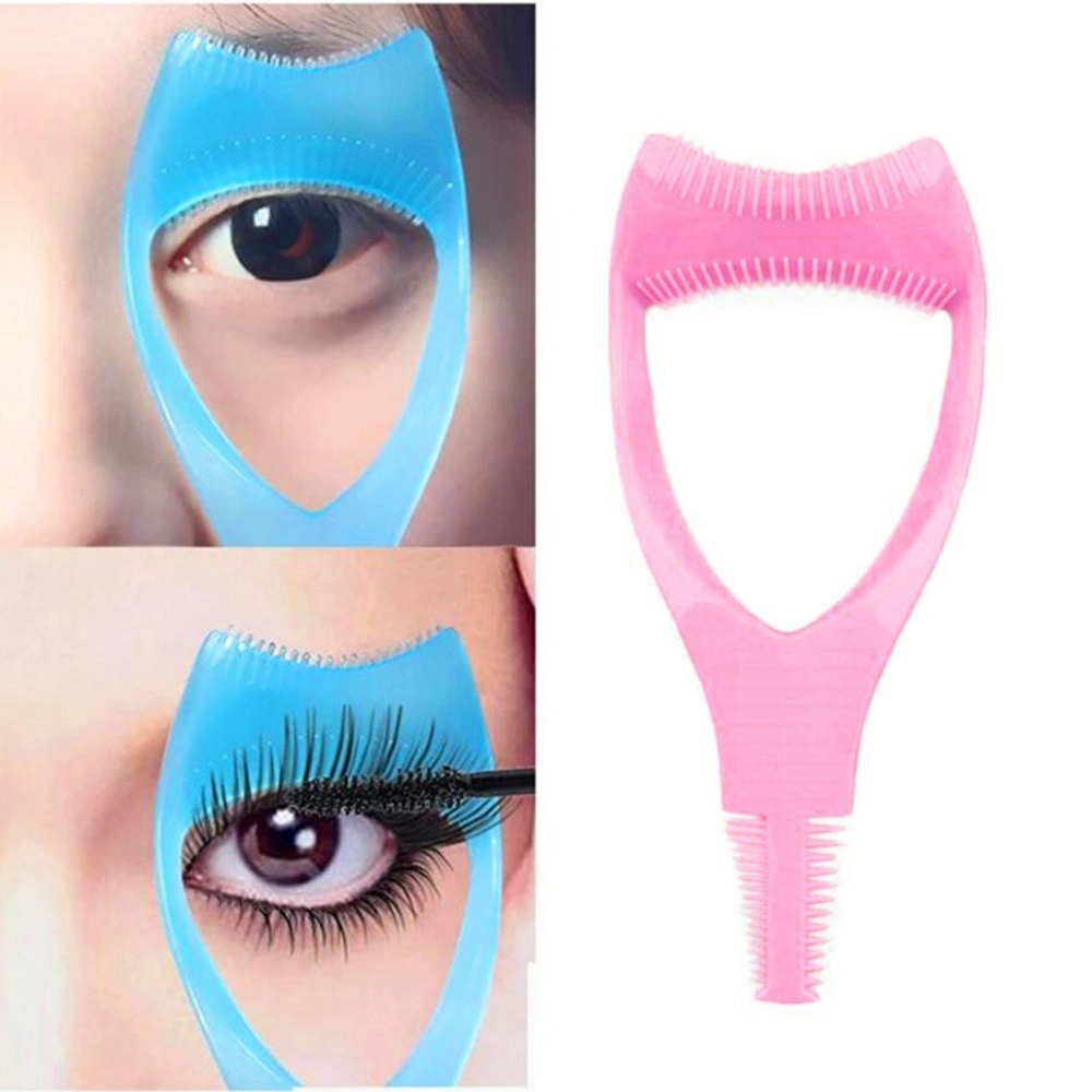 6pcs 3 In 1 Eyelashes Tools Mascara Shield Applicator Guard Card Eyelash Comb