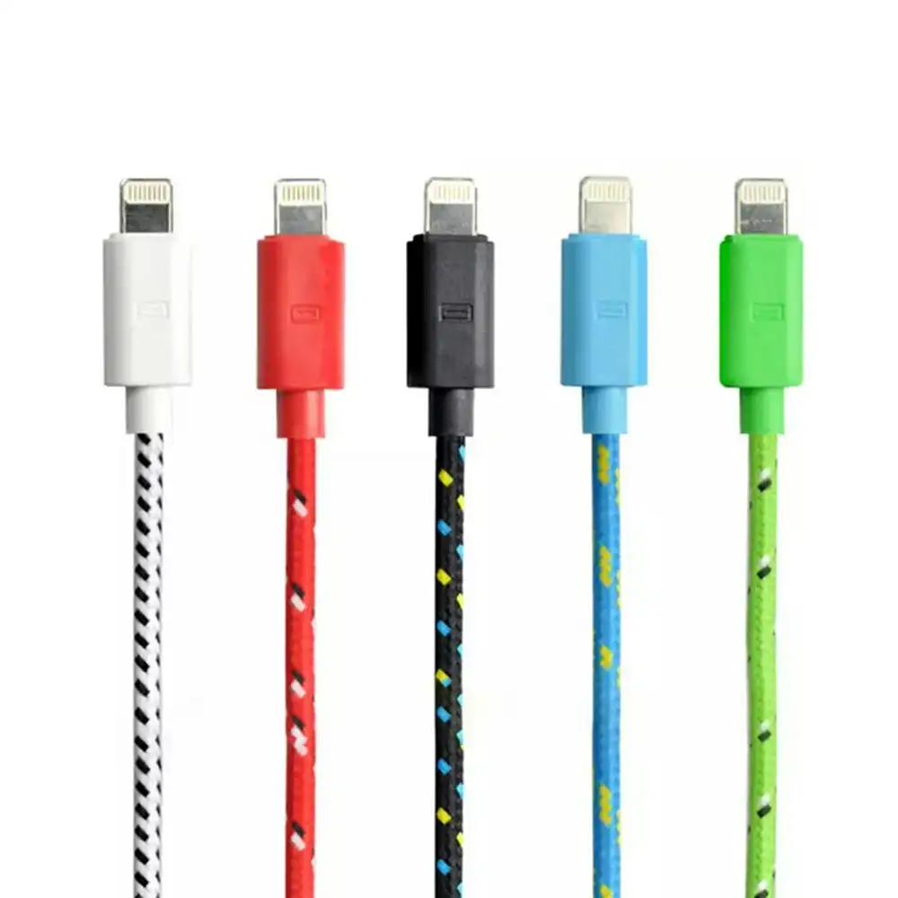 5 Pack Braided Cables for Apple Devices-1M/3M