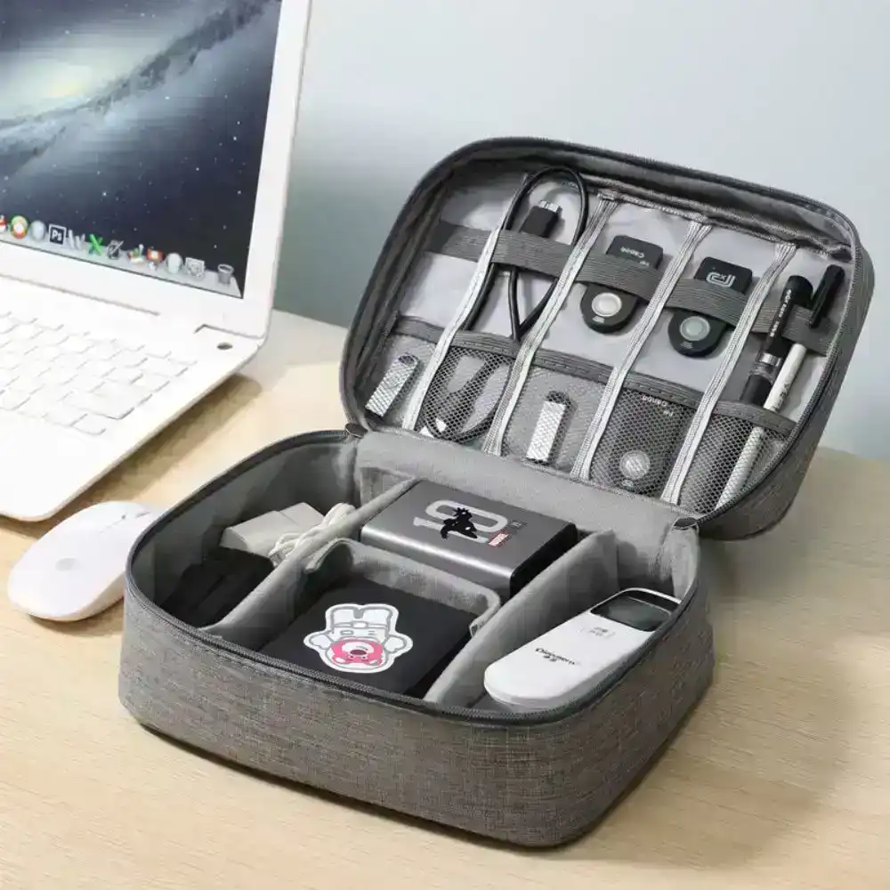 Water-Proof Electronic Accessories Case Tech Travel Organizer Cable Storage Bag