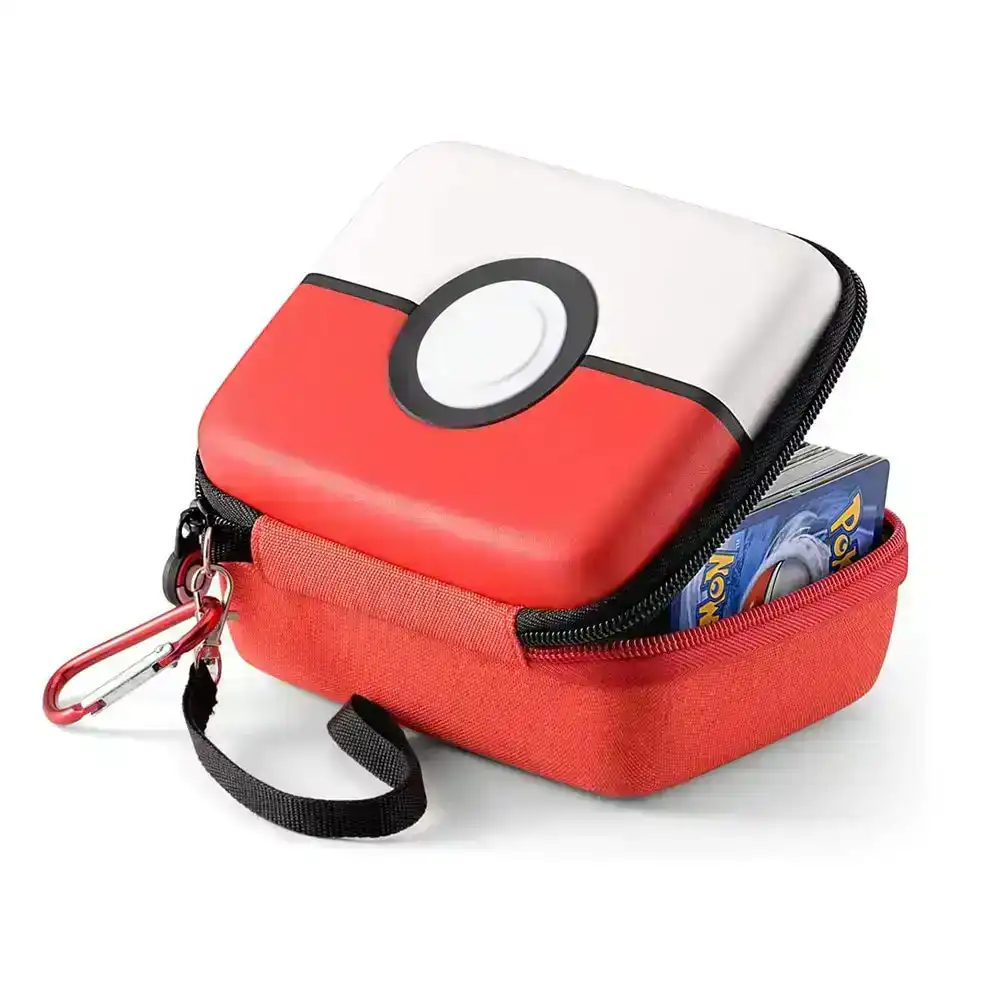 Portable Hard-Shell Card Storage Box-Red