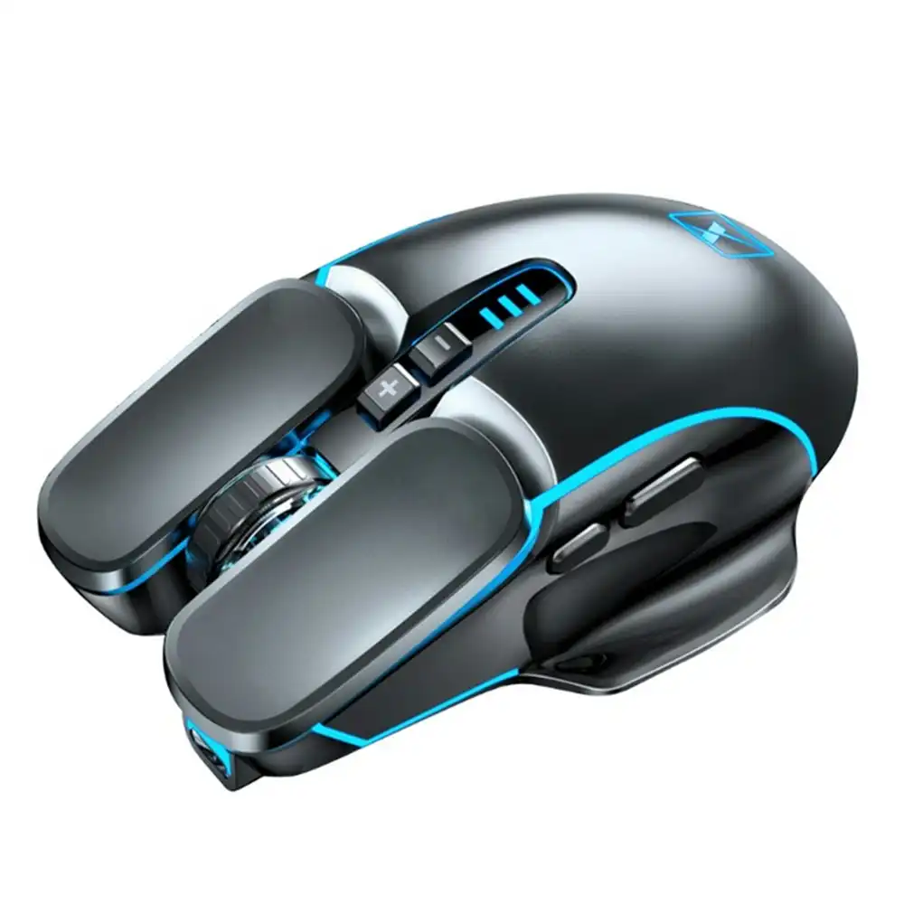 Silent Wireless Mouse Rechargeable 2400DPI Mechanical Game Mouse