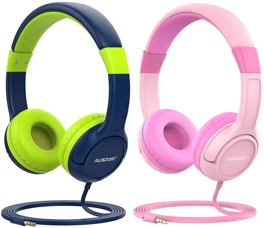 Ausdom K1 Kids Headphones On-Ear Wired Headphones for Children 85dB Volume Limited Hearing