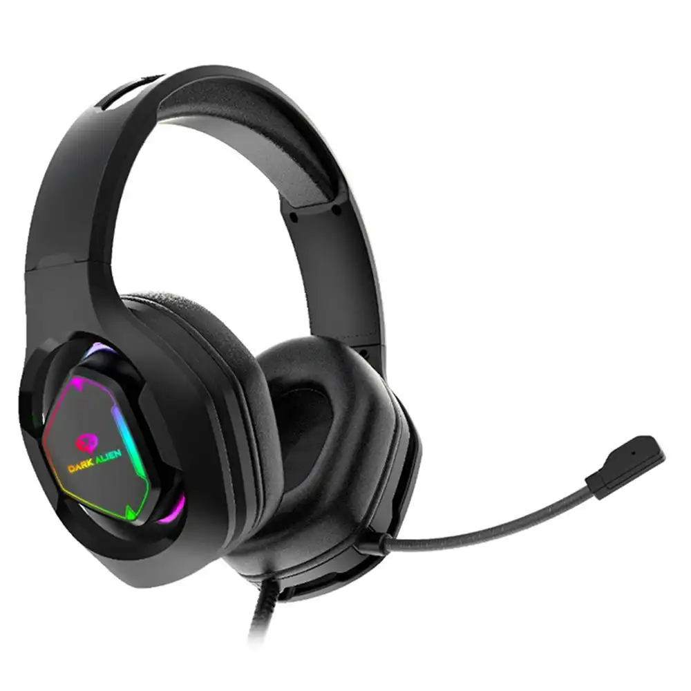 Noise Cancelling Headphones Subwoofer Luminous Band Microphone Gaming Headphones
