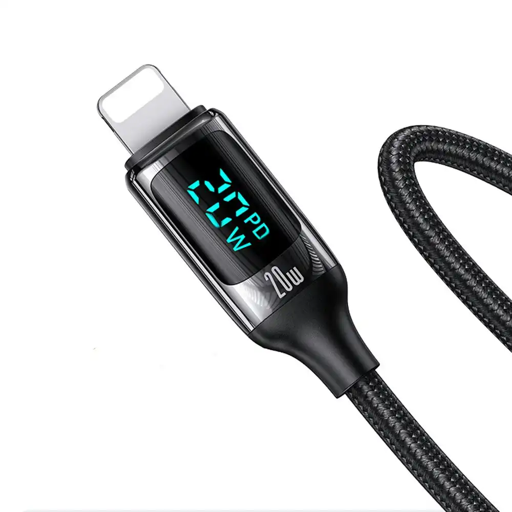 USAMS 20W fast charge digital display data cable adapter