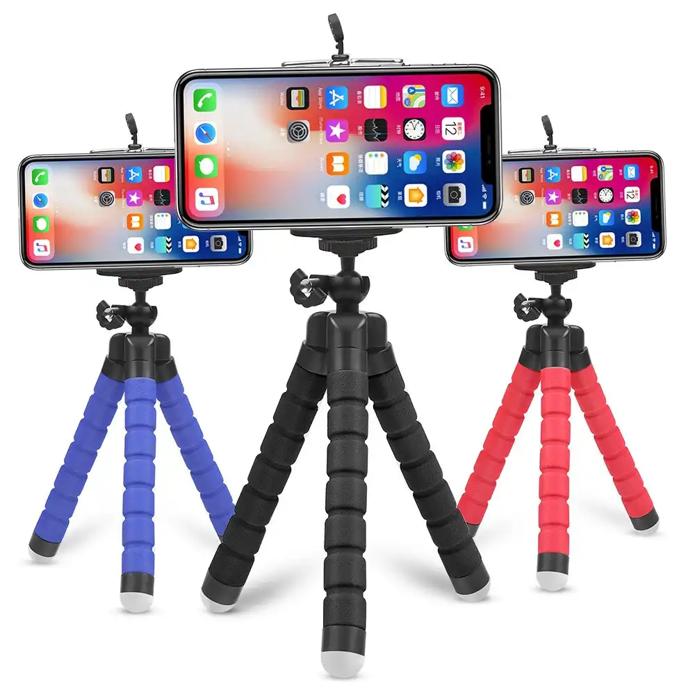 3 Pack Mini Flexible Phone Tripod for iPhone and Samsung and Gopro