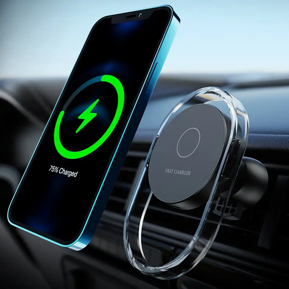 15W magnetic car wireless charger air vent mobile phone holder