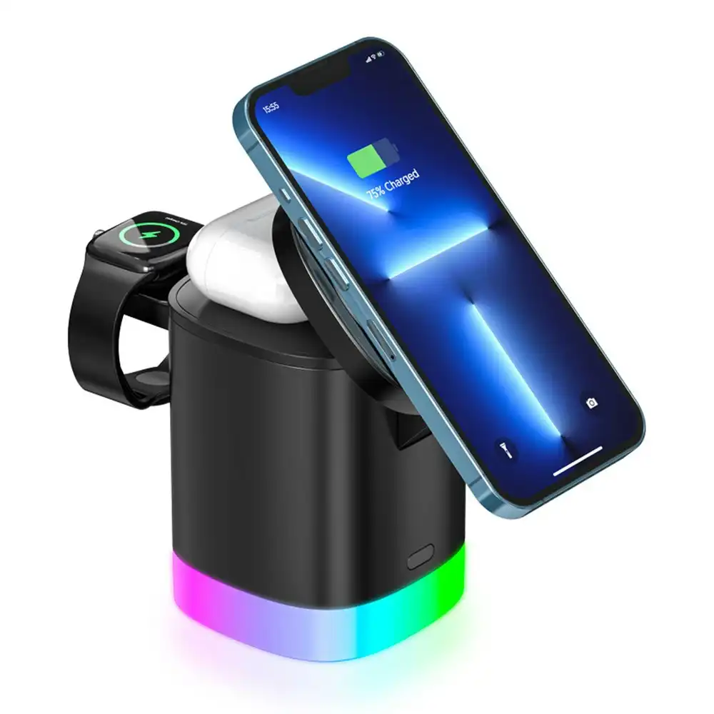 Multifunctional Magnetic 3 in 1 Wireless Charger