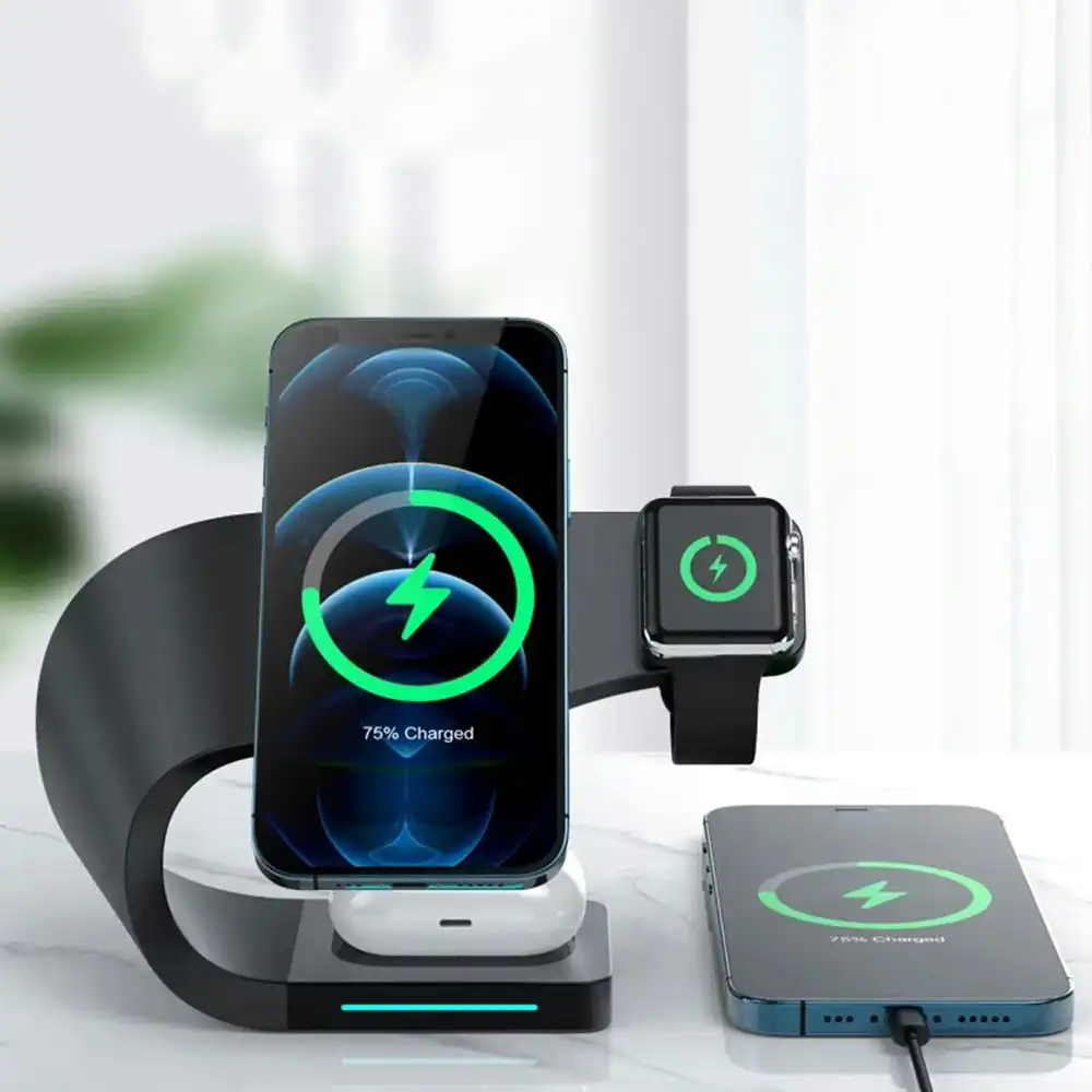 3 in 1 magnetic wireless charger for iphone 12 iwatch Airpods