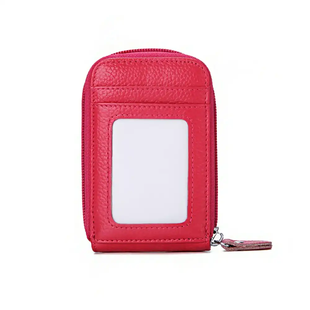 RFID Blocking Leather Card Wallet