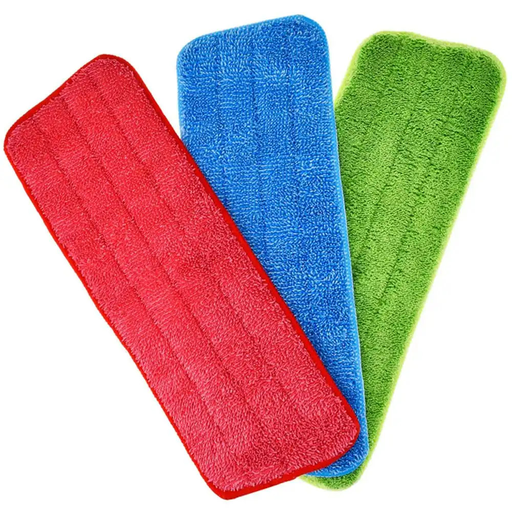 3 Pcs Mop Replacement Heads for Wet/Dry Mops Flat Replacement Heads