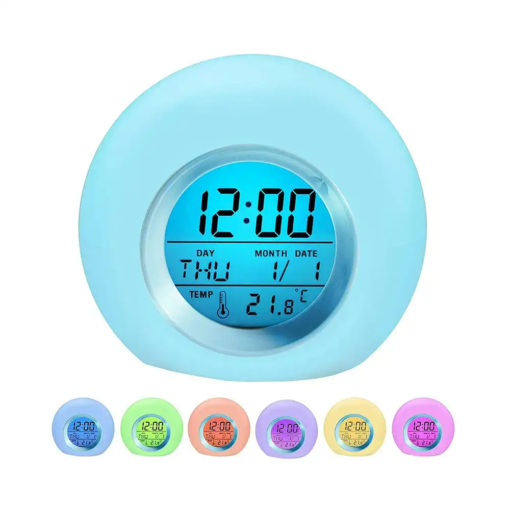Multi-function LED Digital Alarm Clock with Seven Changing Colours