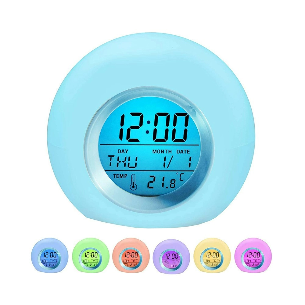 Multi-function LED Digital Alarm Clock with Seven Changing Colours