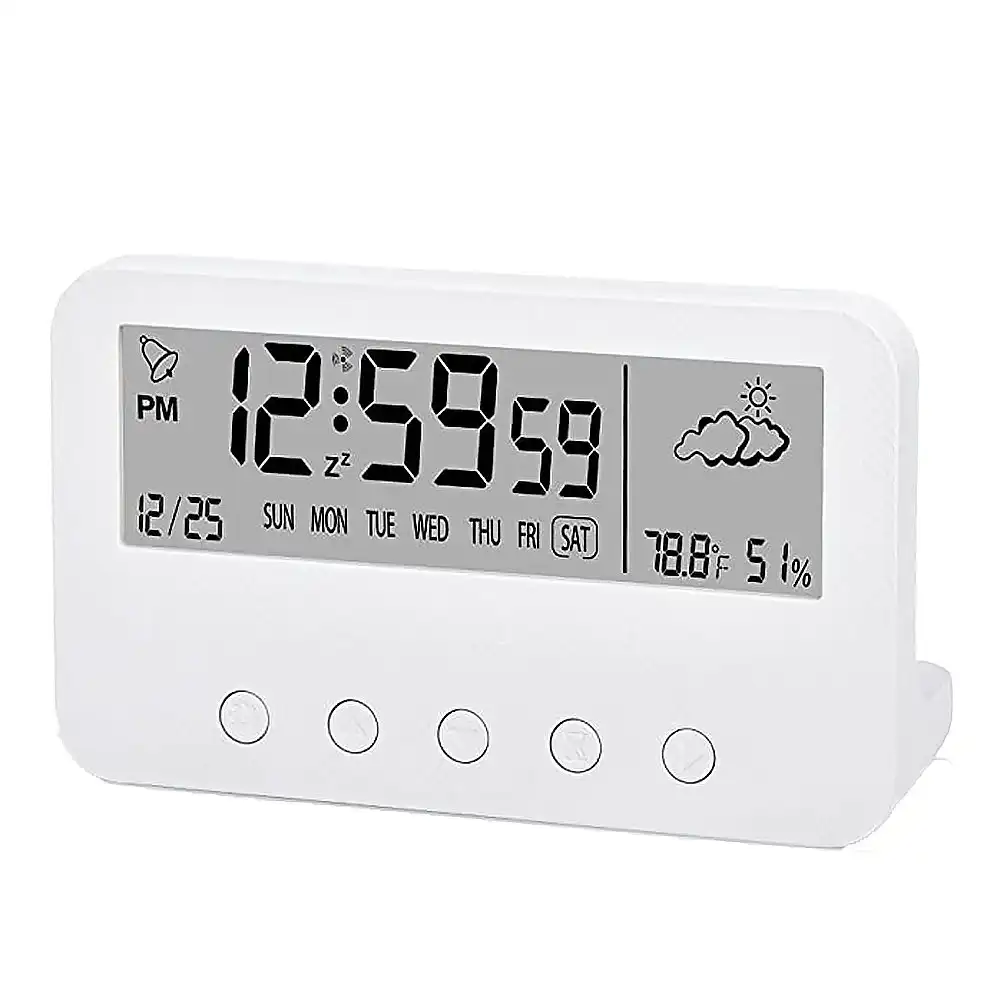 Digital Alarm Clock With Countdown,Weather And Night Light