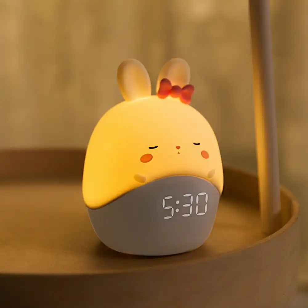 Cartoon Alarm LED Smart Alarm Clock Children's Bed Parent Betal Mid Night Light