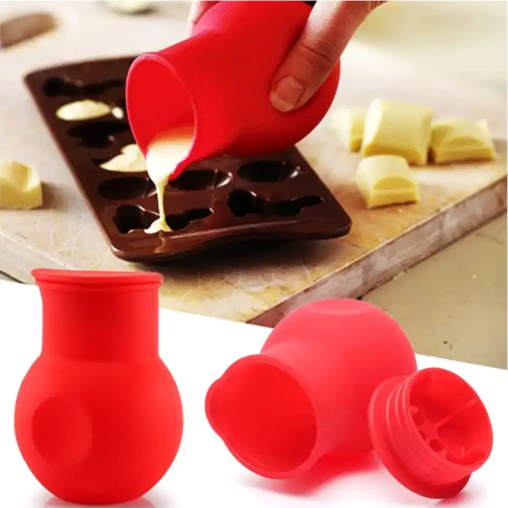 2 Pack Chocolate Melting Pot Silicone Chocolate Melter in Microwave