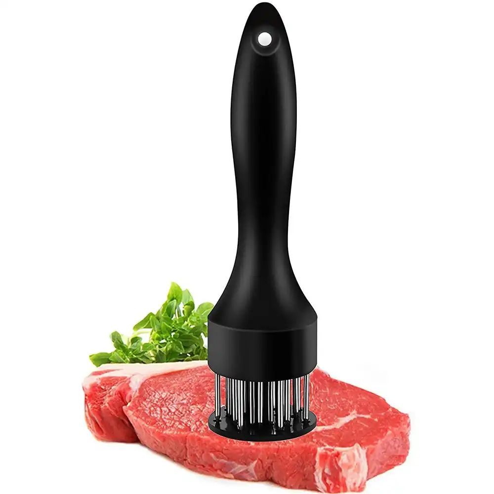 Meat Tenderizer with Stainless Steel Needle-Black