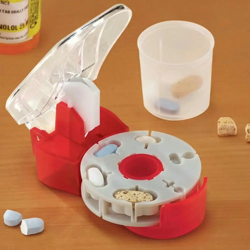 Medicine Cutter Portable Drug Tablet Splitter Pill Divider Box