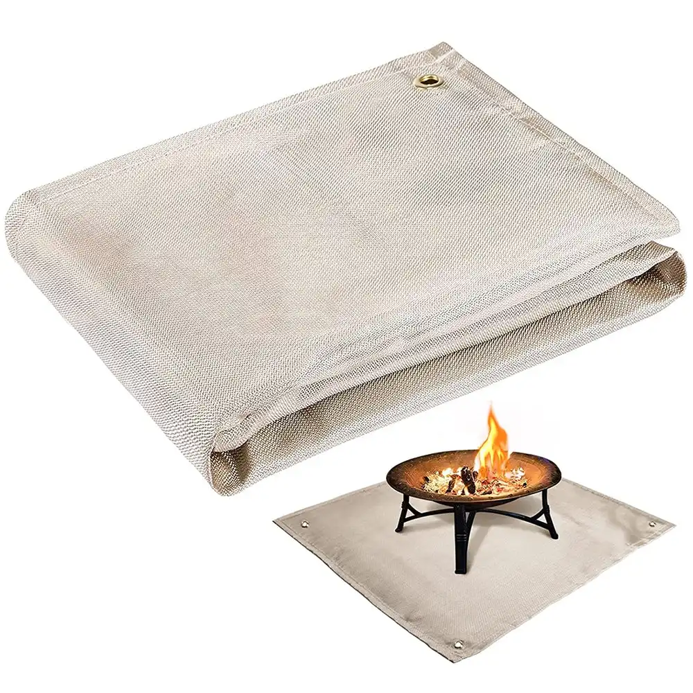 Outdoor Camping Fireproof Cloth Heat Insulation Pad Portable BBQ Picnic Mat