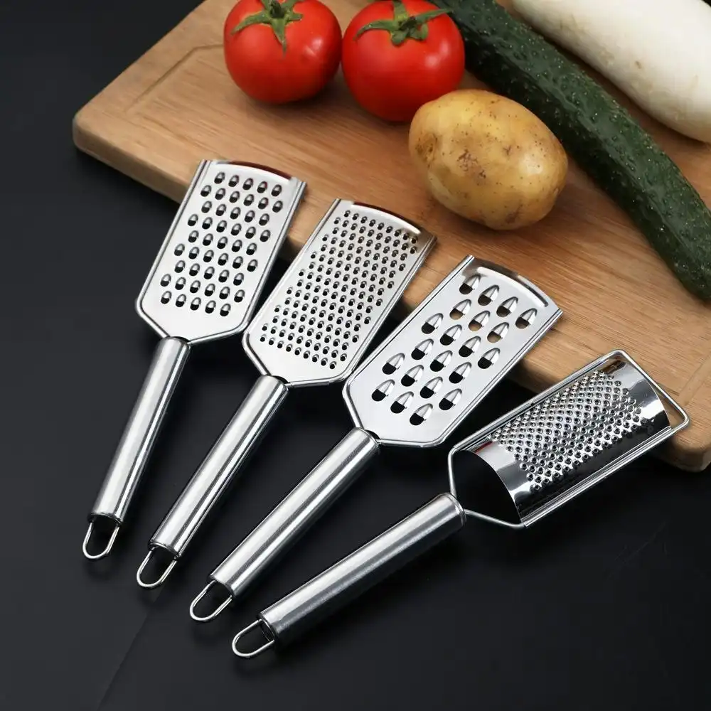 4 pack stainless steel handheld multi-purpose kitchen food graters