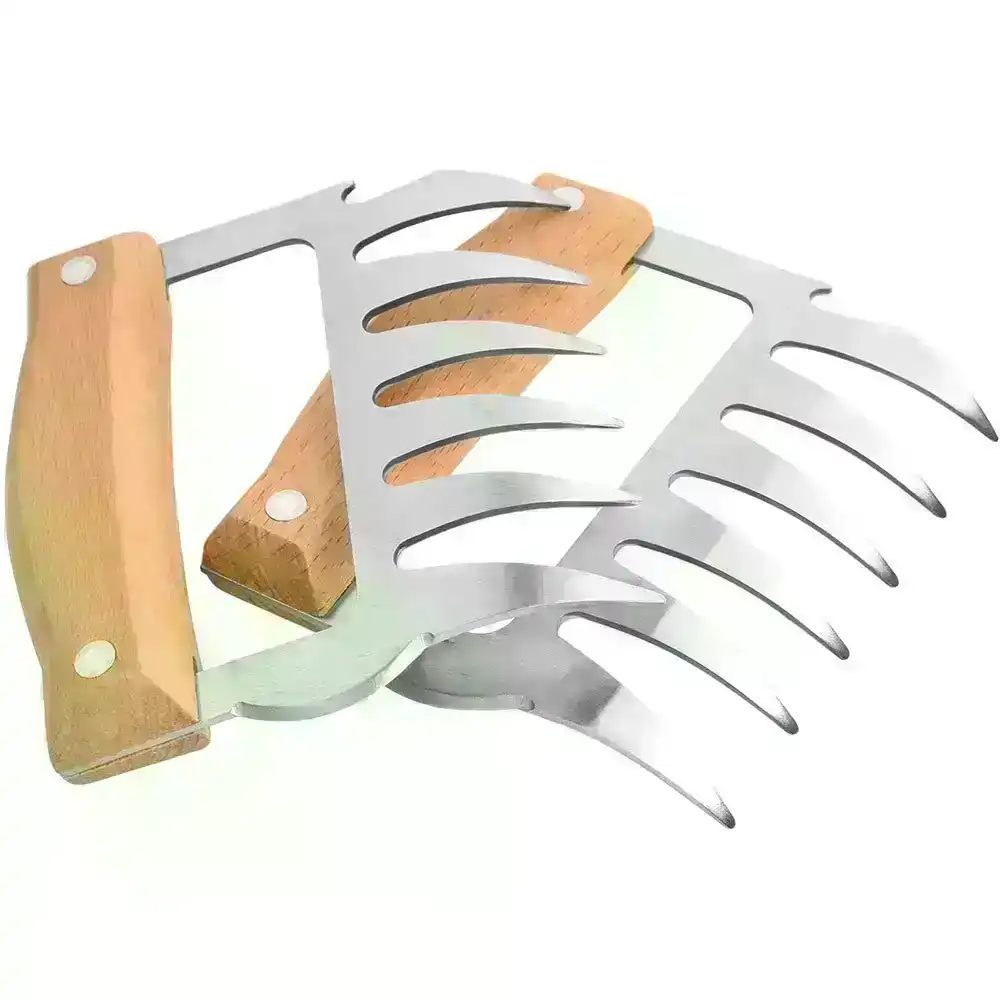 2 Pcs Stainless Steel Multi-Function Meat Shredder