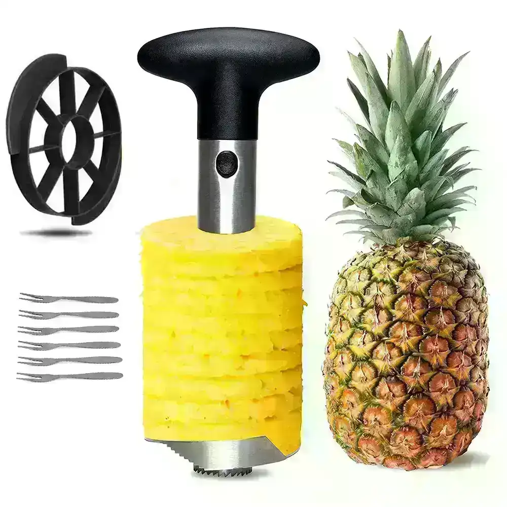 Stainless steel fruit pineapple peeler corer slicer cutter