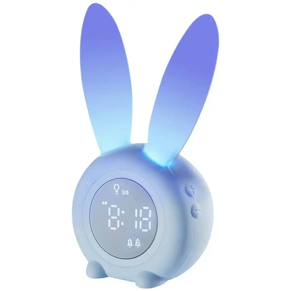 Alarm Clock Children's Night Lights For Girls Boys Toddler With 6 Ringtones