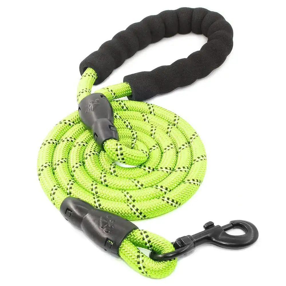 Strong Dog Leash Pet Leashes Reflective Leash For Small Medium Large Dog-Green