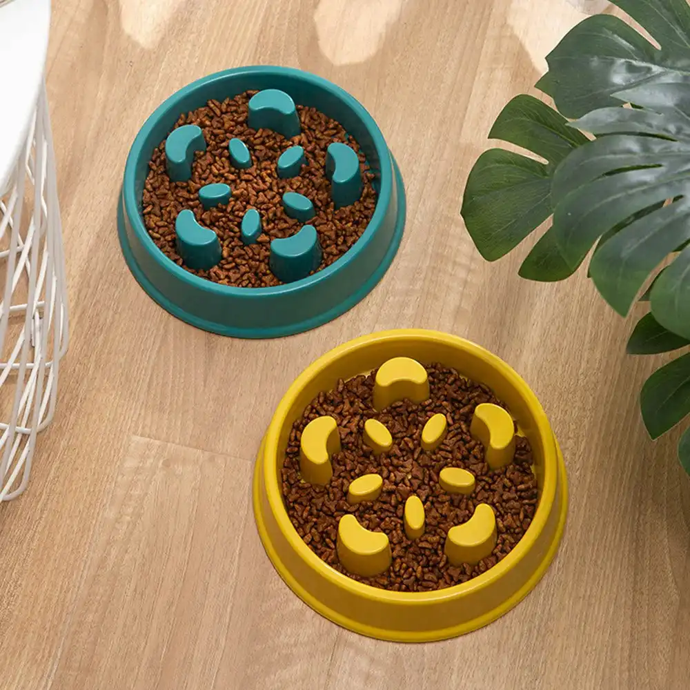 1/2 Pcs Pet Slow Food Bowl Dog Choke-Proof Bowl Non-Slip Slow Food Feeder Bowl