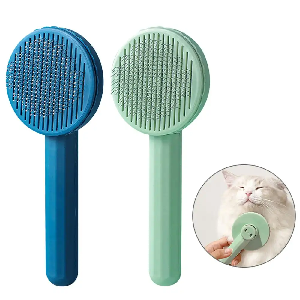 2Pcs Cat Comb Pet Floating Hair Removes Brush Grooming Comb Dog Hair Brush