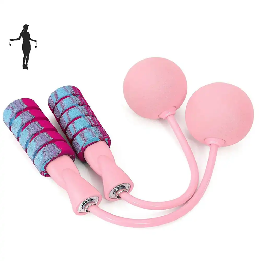 Adjustable Weighted Training Jump Rope Ropeless Skipping Rope for Fitness