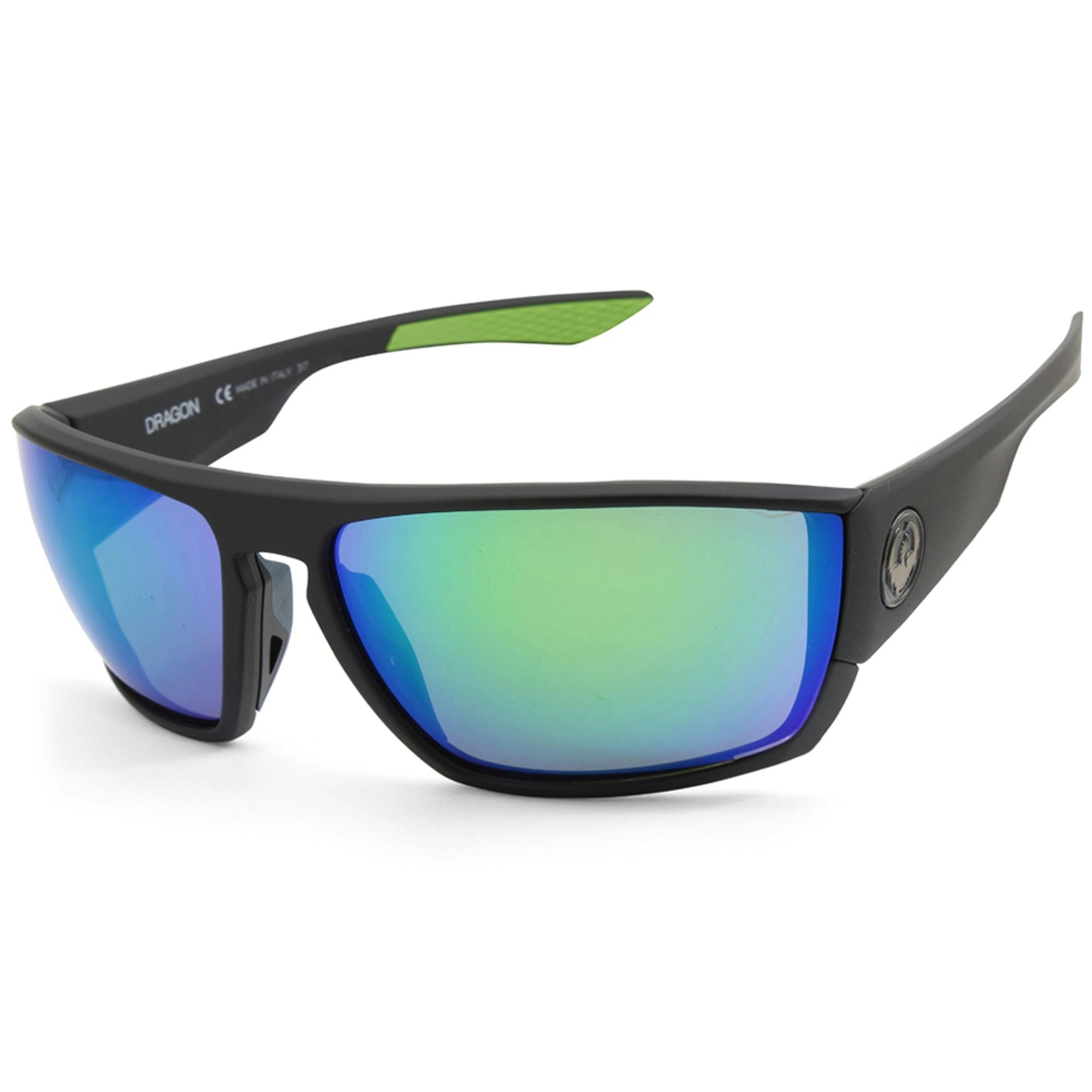 Dragon Cutback Matte Black/Green Ion Men's Sports Sunglasses