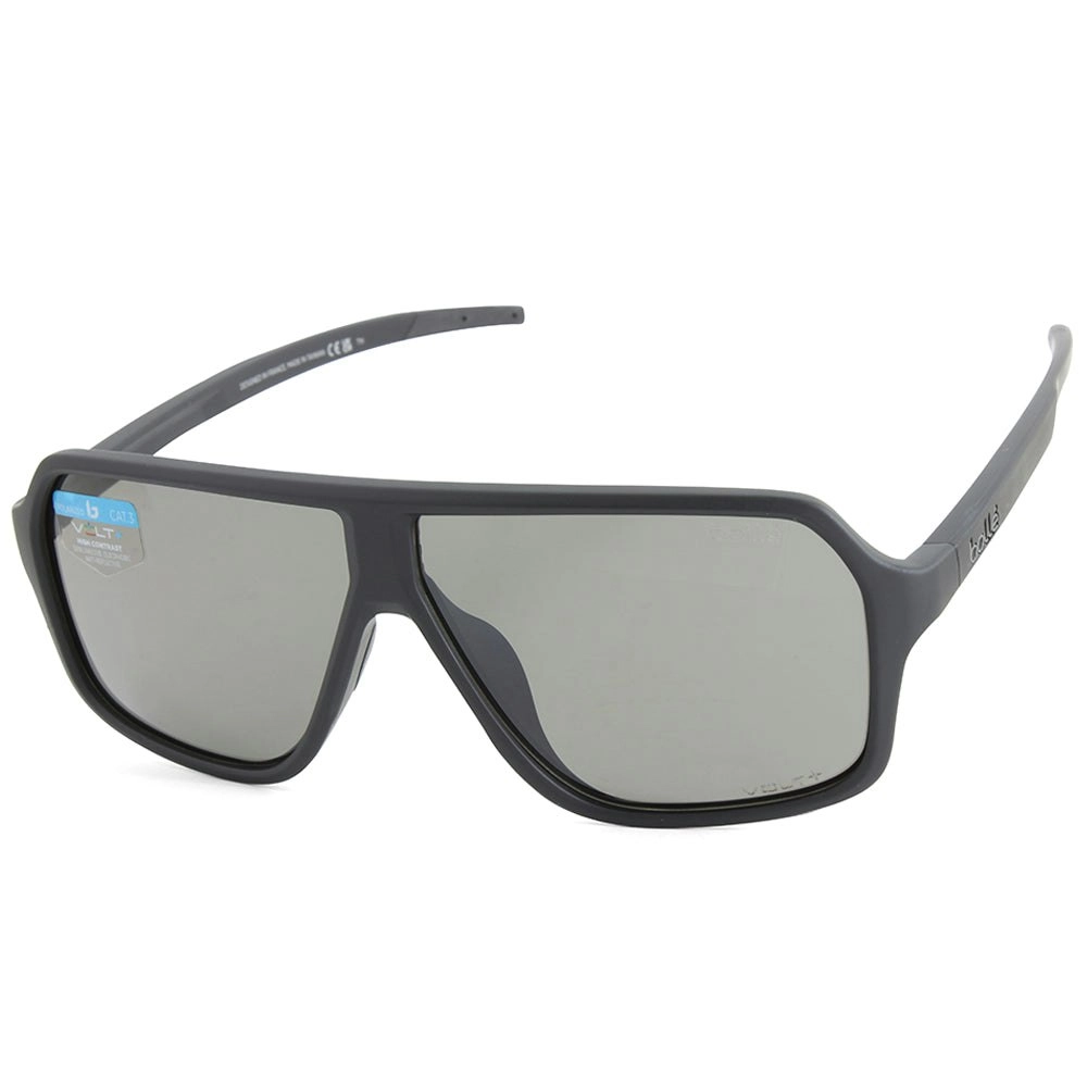 Bolle Prime Matte Black/Grey Volt+ Gun Polarised Men's Sunglasses BS030006