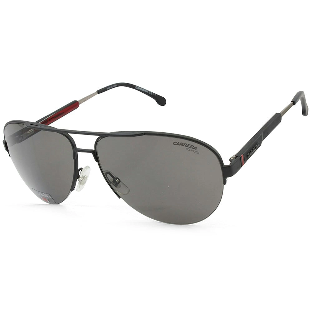 Carrera Matte Black/Grey Adjustable Arm Men's Polarised Sunglasses 8030/S 003 M9