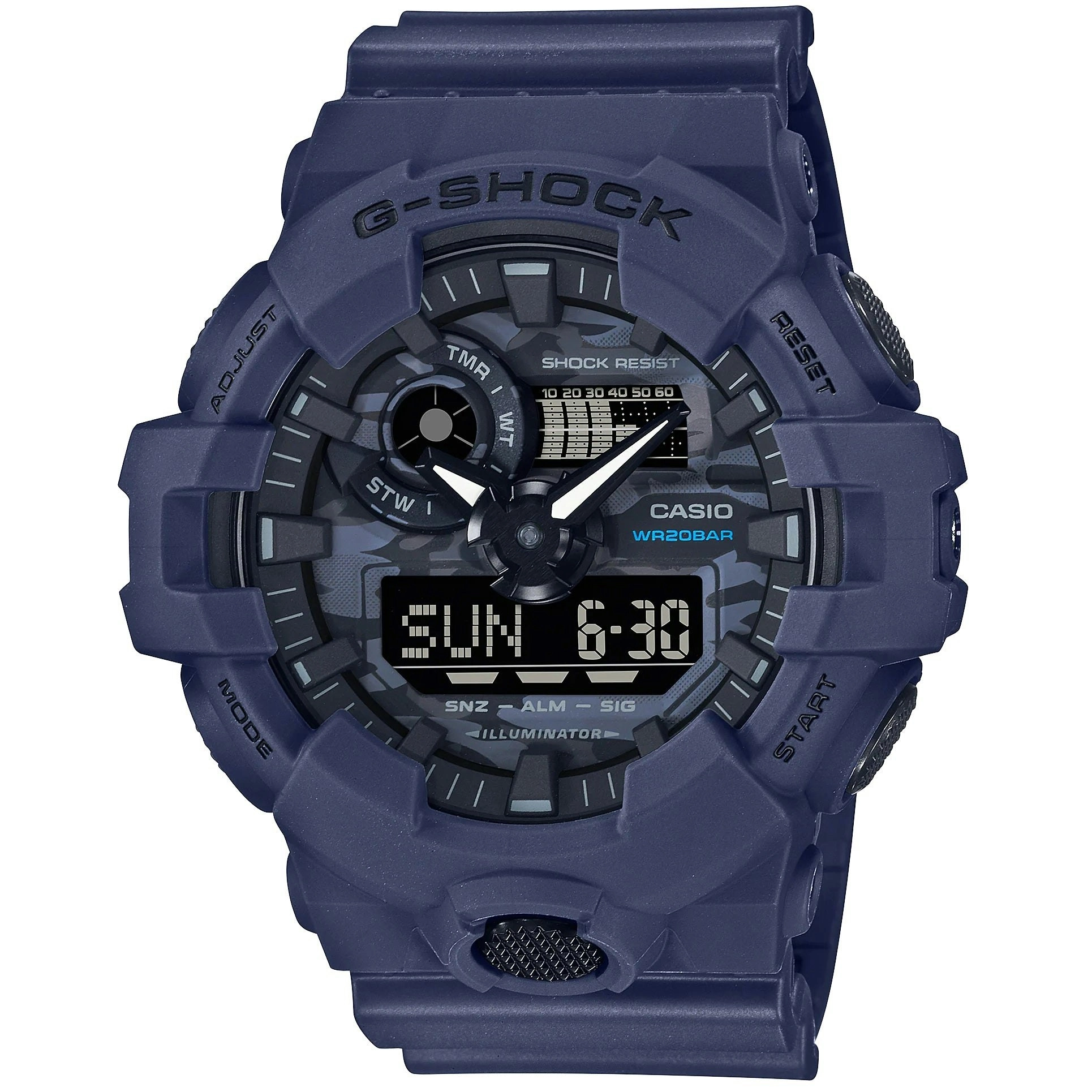 G-Shock Dark Grey Men's 200m Digital-Analog Sports Watch GA-700CA-2A