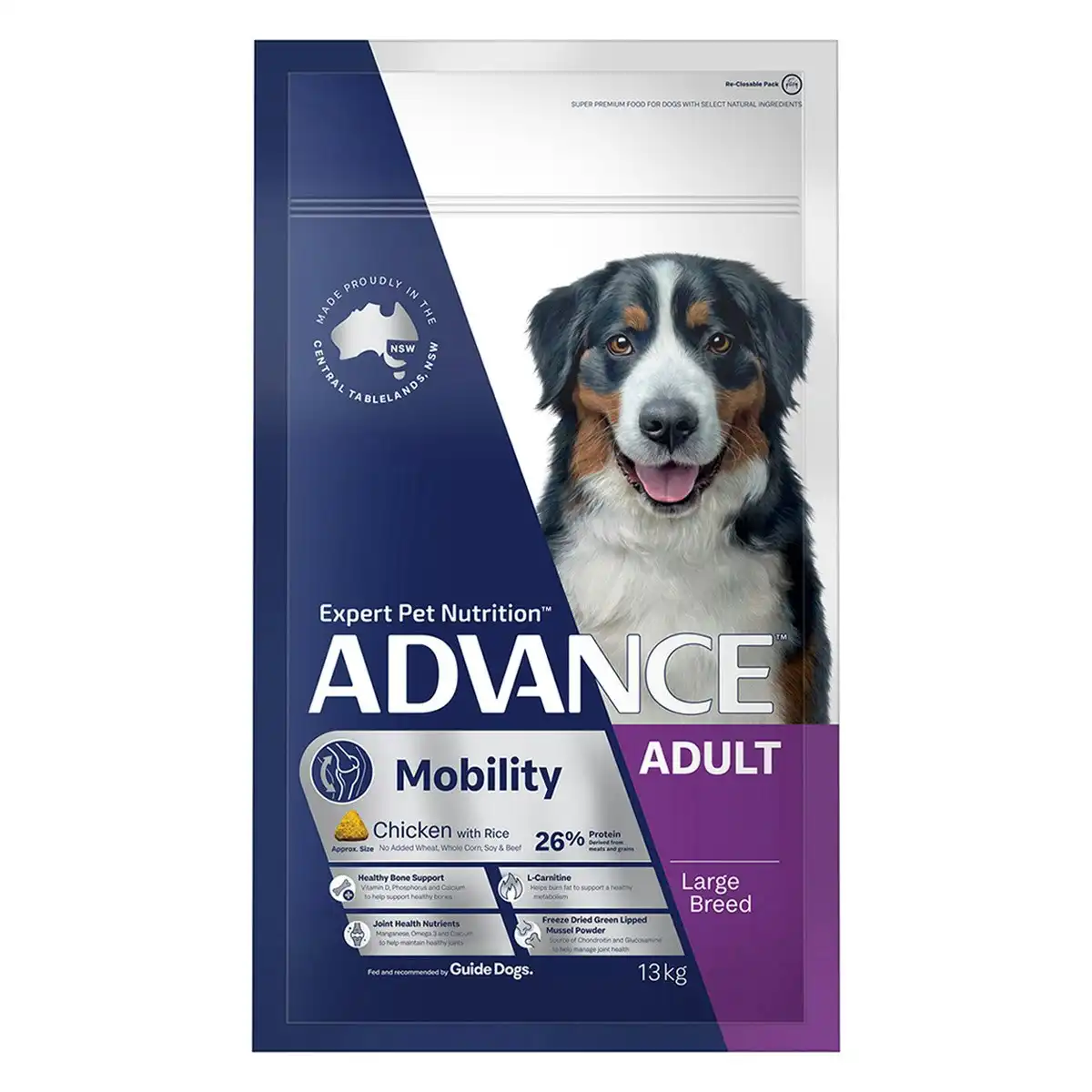 ADVANCE Mobility Adult Large Breed Chicken with Rice Dry Dog Food 13 Kg