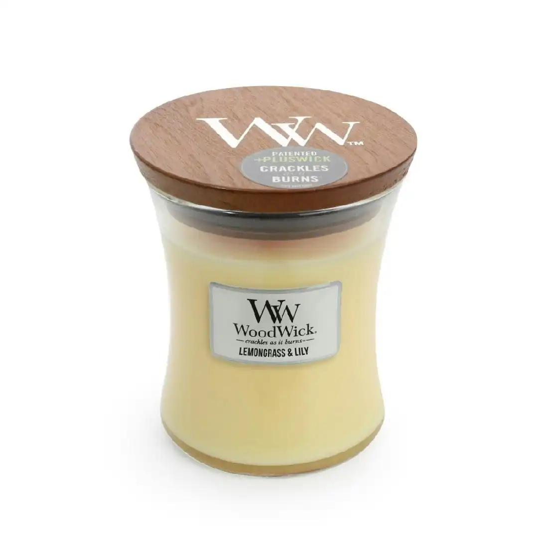 WoodWick Candle Medium 275g - Lemongrass & Lily