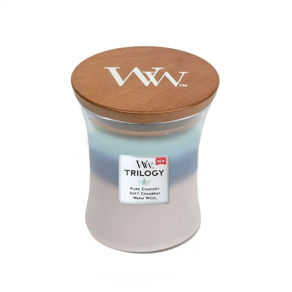 WoodWick Candle Medium Trilogy 275g - Woven Comforts