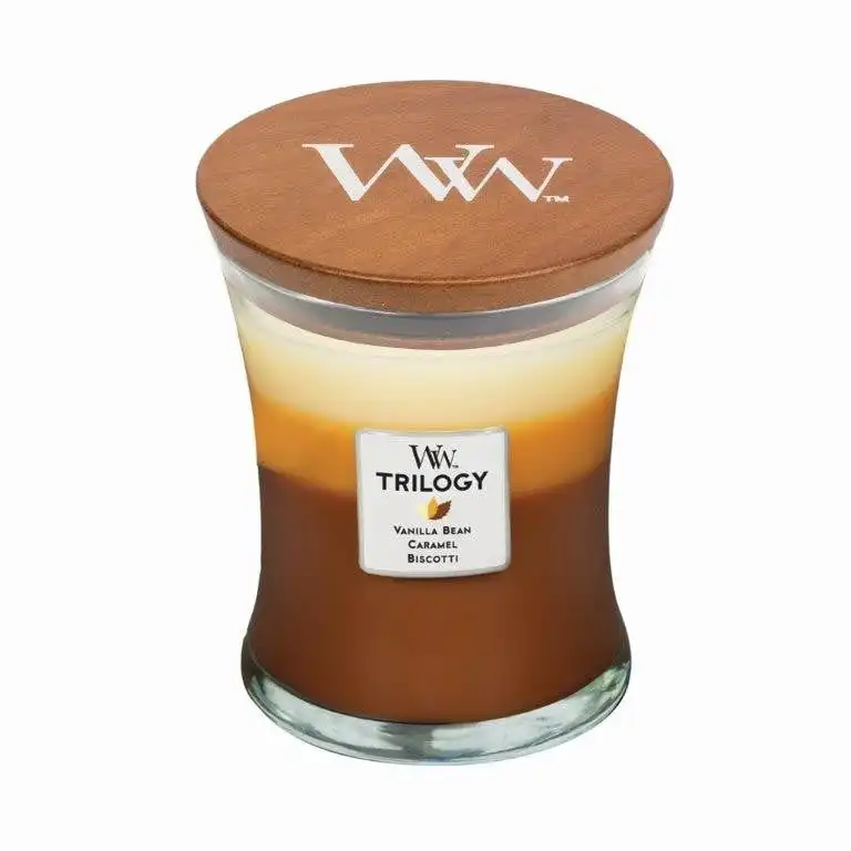 WoodWick Candle Medium Trilogy 275g - Cafe Sweets