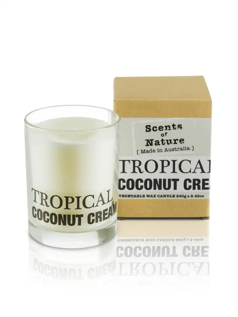 Tilley Scents Of Nature - Soy Candle 240g - Tropical Coconut Cream