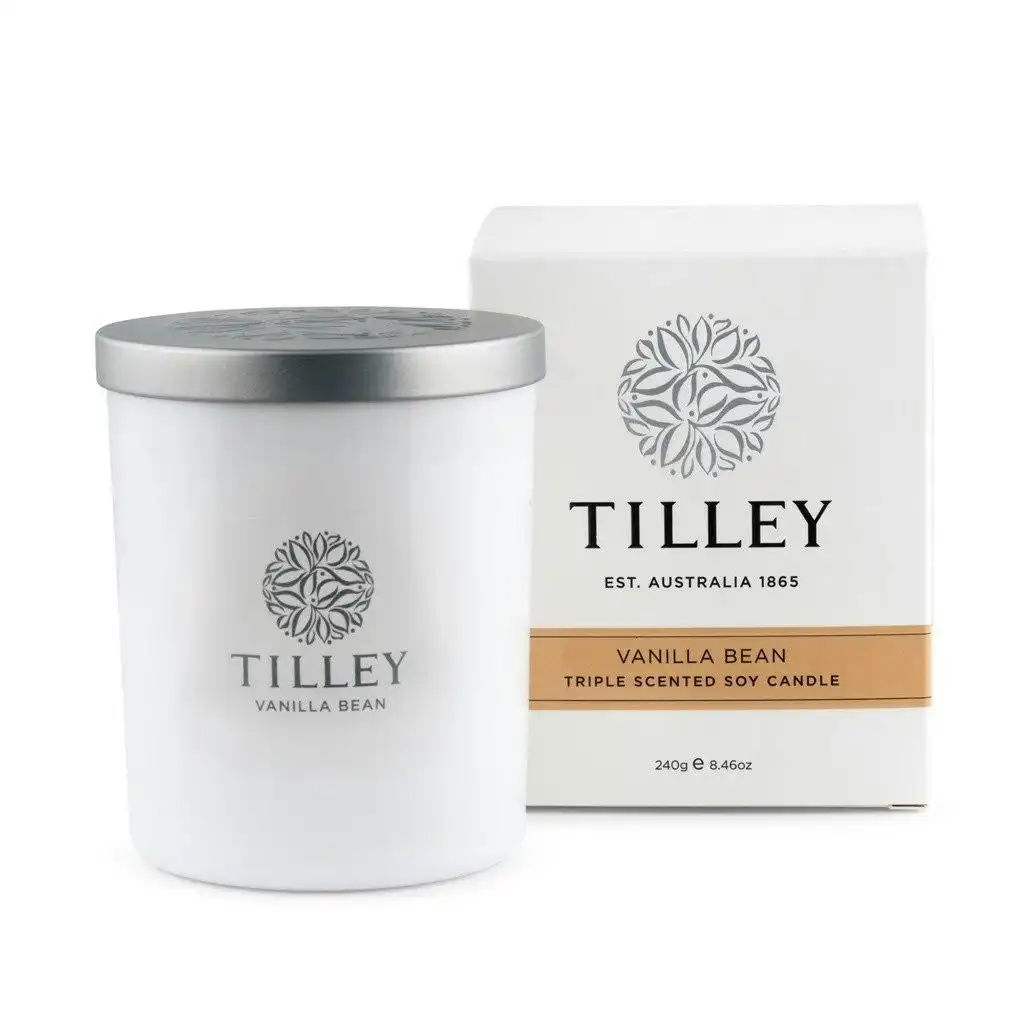 Tilley Classic White - Soy Candle 240g - Vanilla Bean
