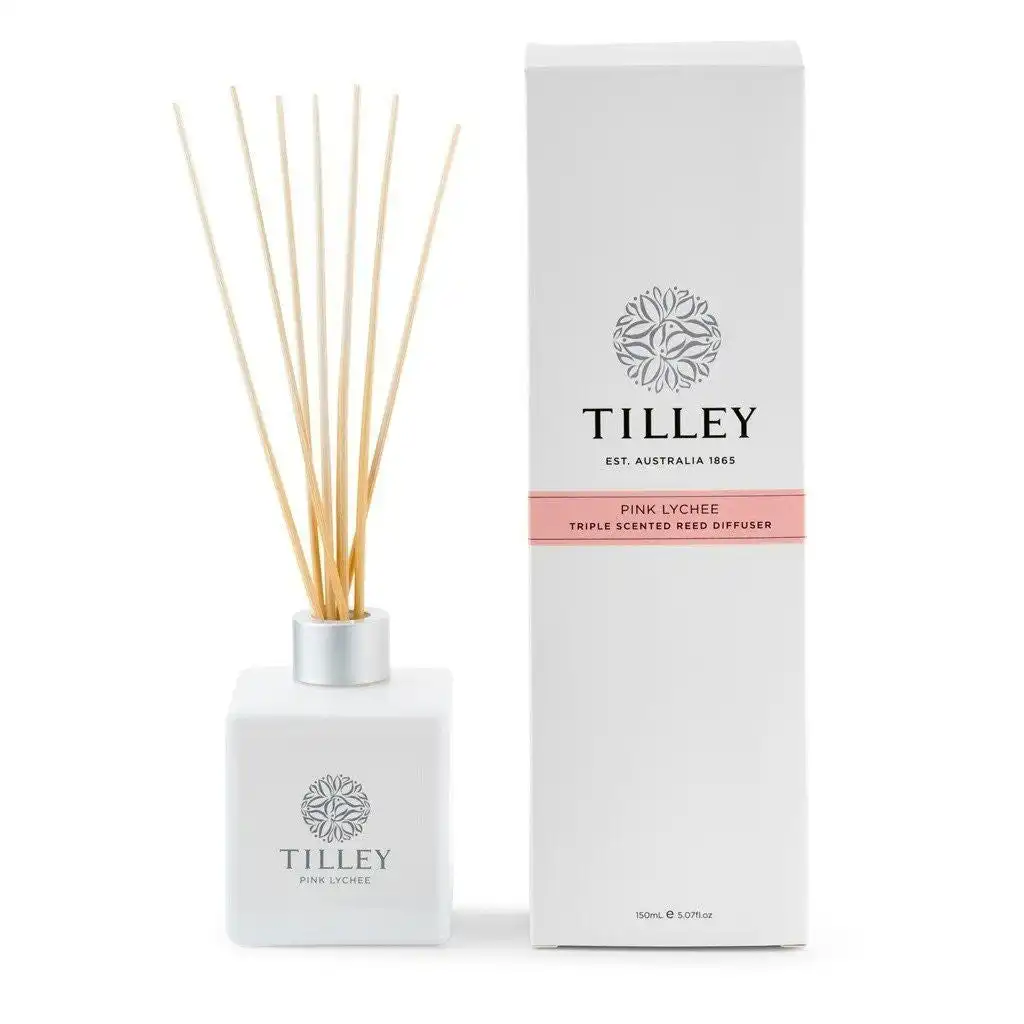 Tilley Classic White - Reed Diffuser 150 Ml - Pink Lychee