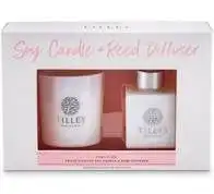 Tilley Classic White - Gift Set Diff & Candle - Pink Lychee
