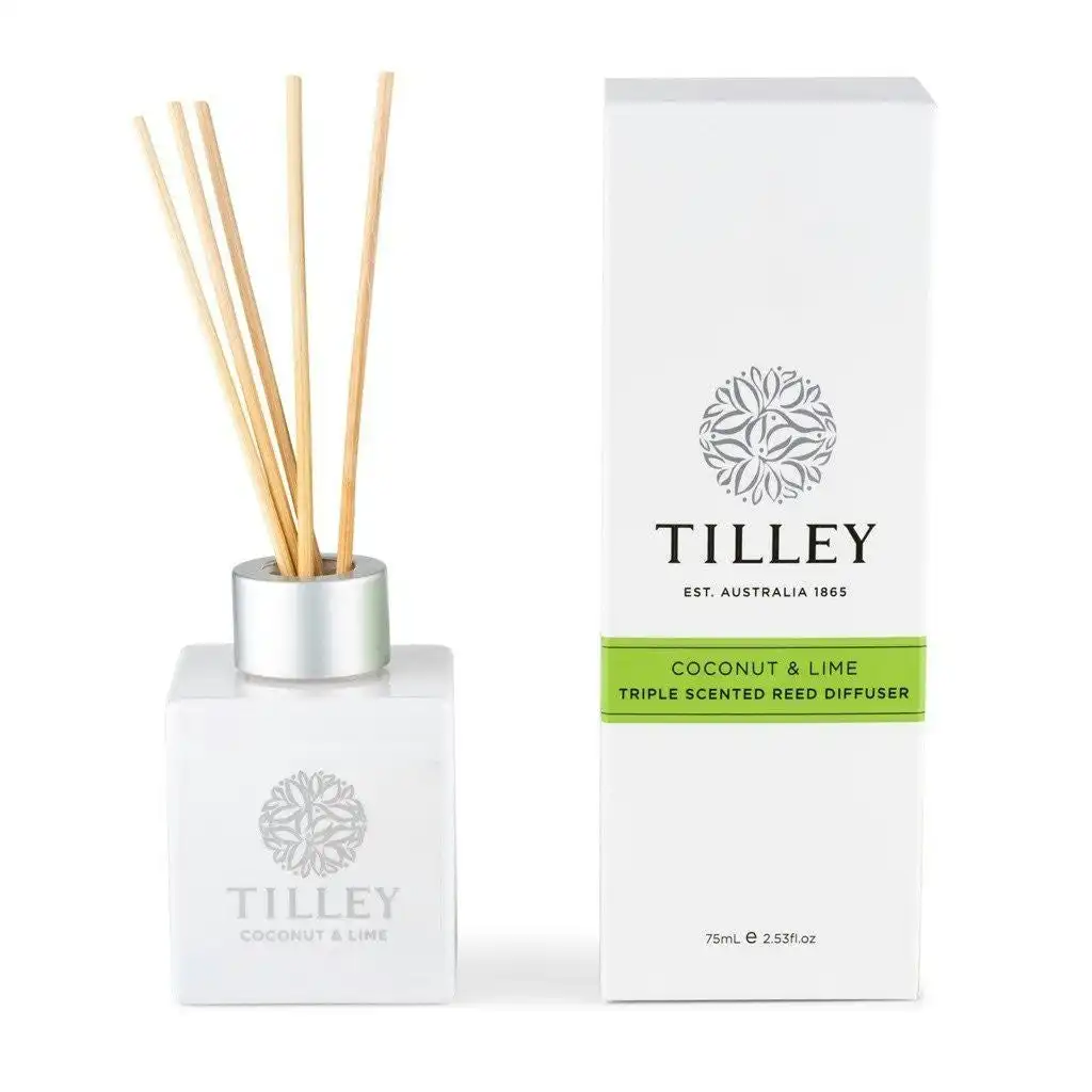 Tilley Classic White - Reed Diffuser 75ml - Coconut & Lime
