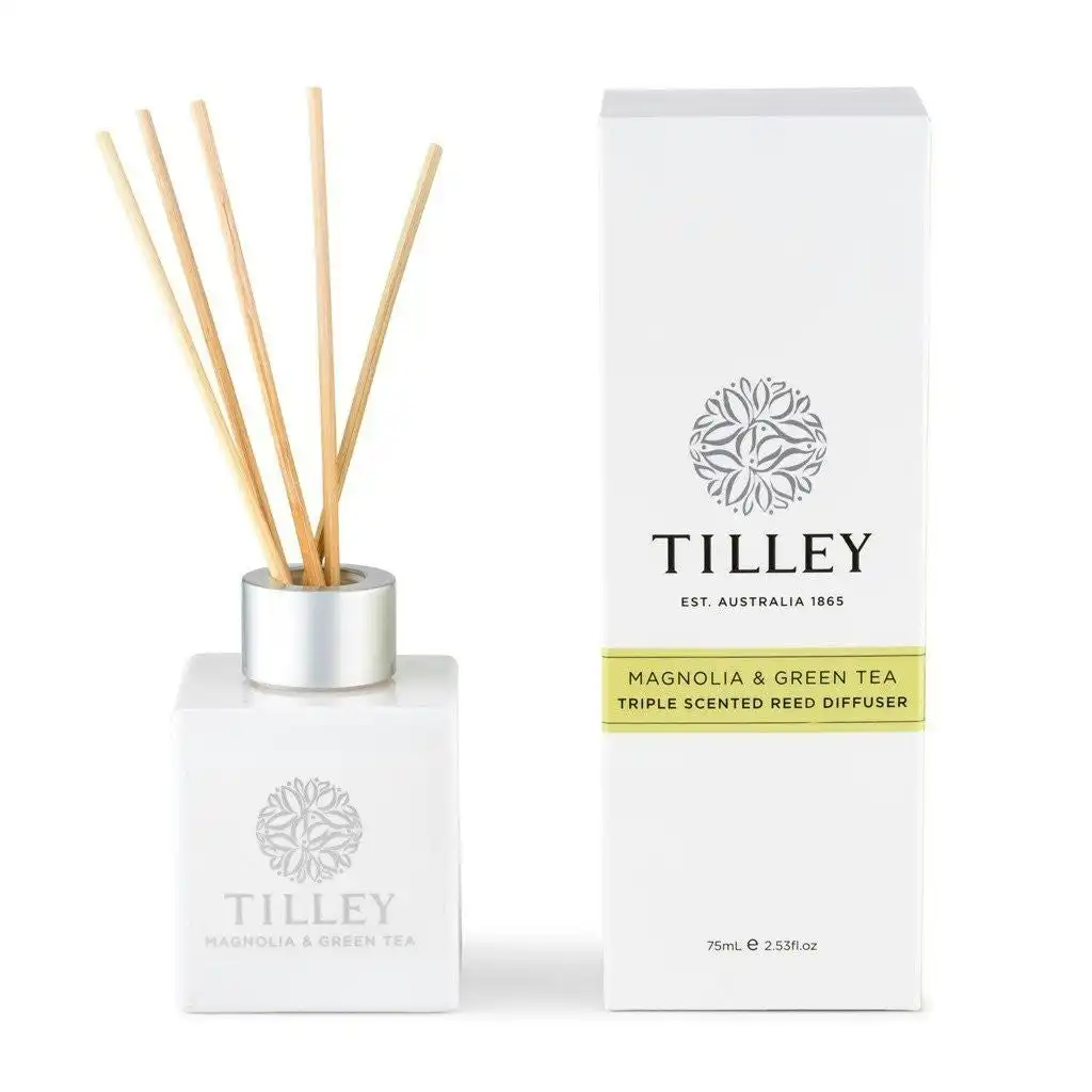 Tilley Classic White - Reed Diffuser 75ml - Magnolia & Green Tea