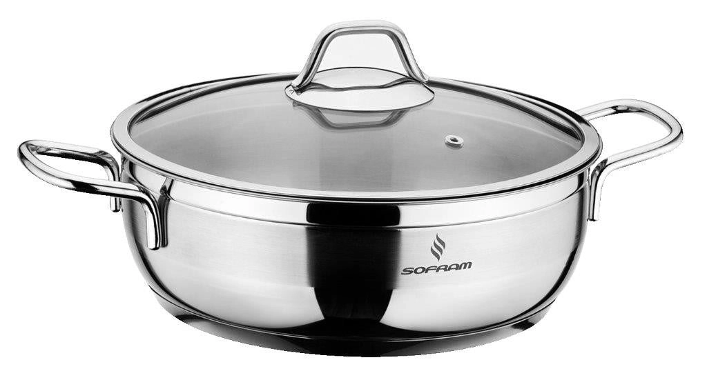 Sofram Soft - Low Casserole Pot 30 cm / 6.75lt